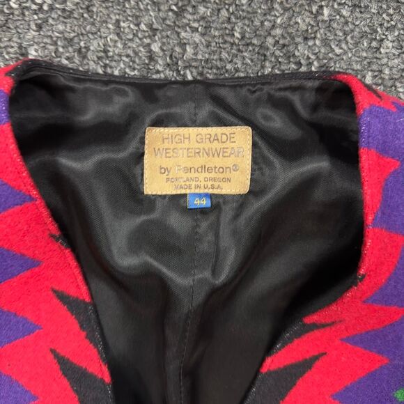 Vintage Pendleton High Grade Westernwear Wool Vest Men’s 44 Made in USA - Picture 3 of 5